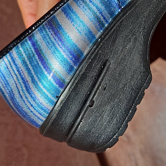 Blue clogs non slip work nurse slip on shoes size 10 - Picture 16 of 16